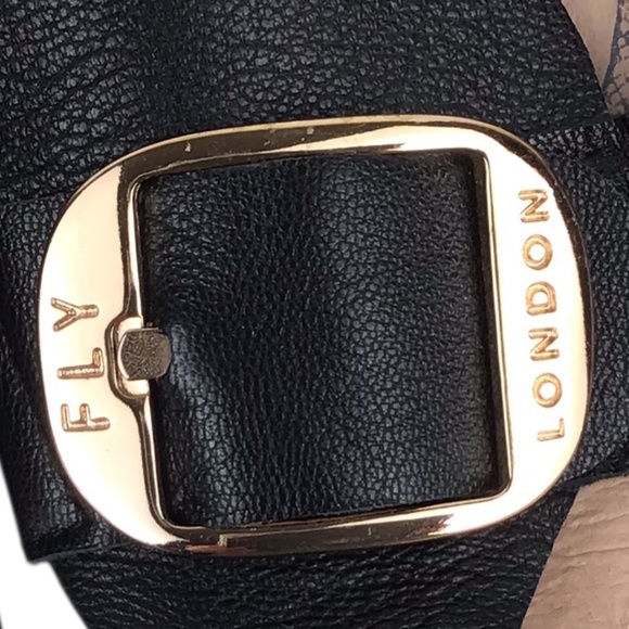 Fly London Black Sandals - Picture 7 of 16